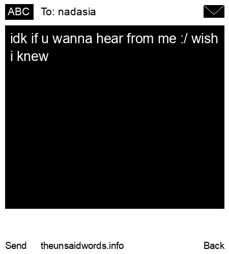unsent message to nadasia