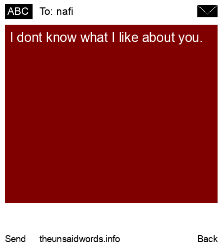 unsent message to nafi