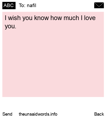 unsent message to nafil