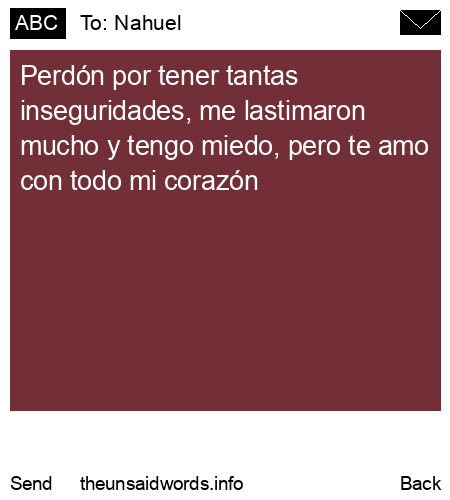 unsent message to Nahuel