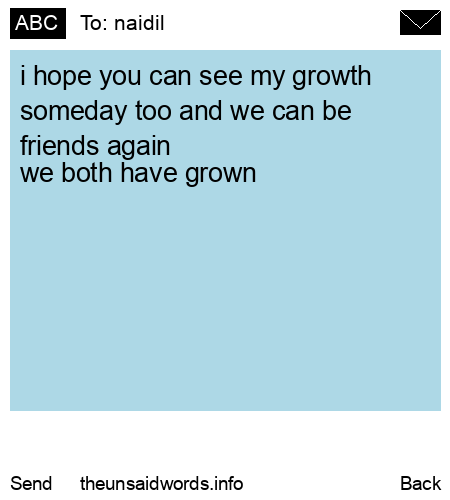 unsent message to naidil