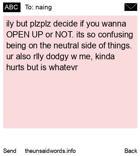 unsent message to naing