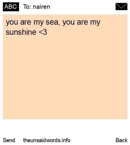 unsent message to nairen