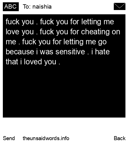 unsent message to naishia