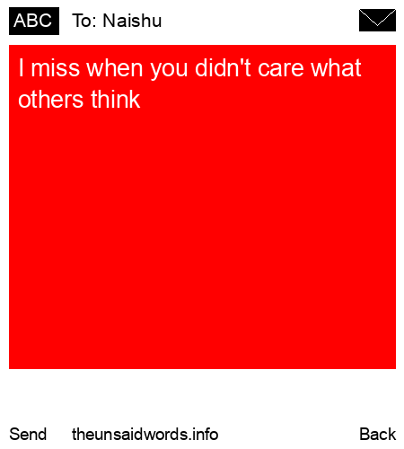 unsent message to Naishu