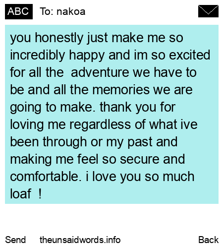 unsent message to nakoa