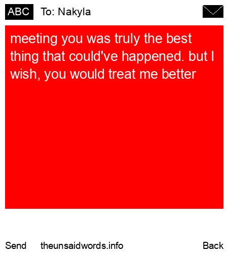 unsent message to Nakyla