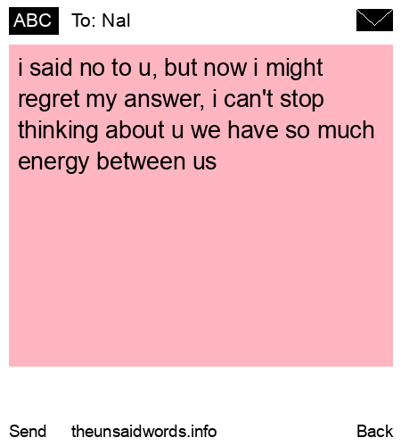 unsent message to Nal
