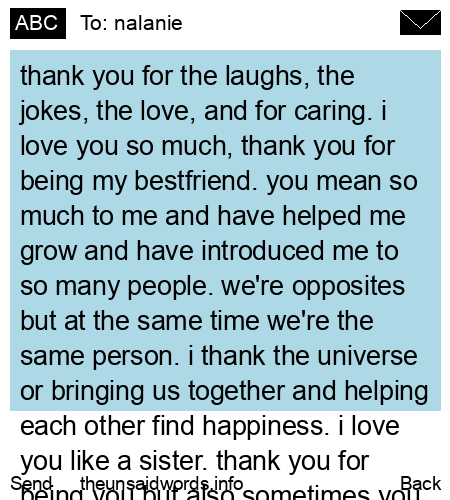 unsent message to nalanie