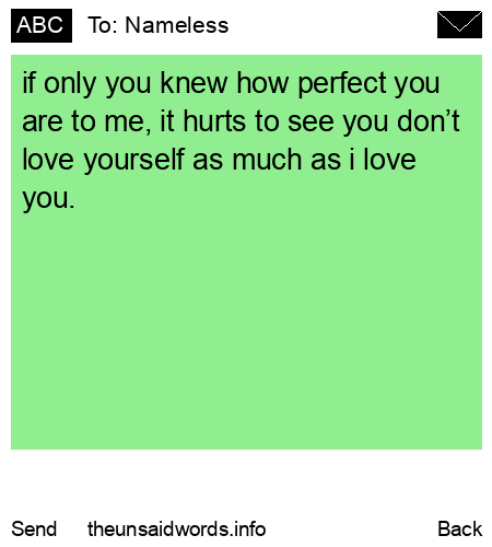 unsent message to Nameless