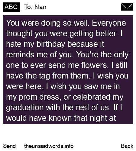 unsent message to Nan