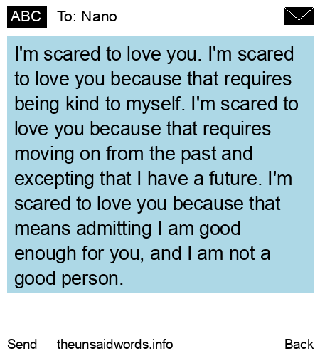 unsent message to Nano