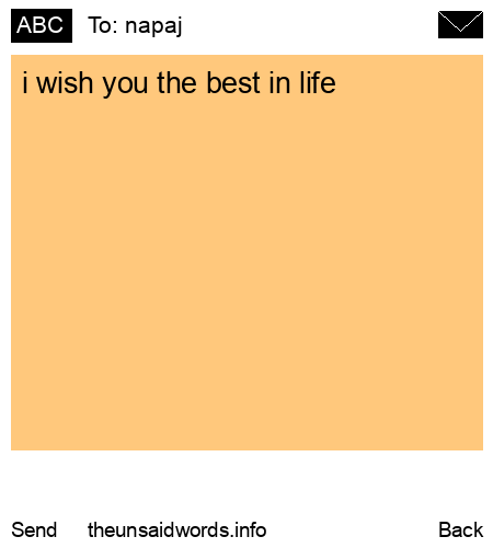 unsent message to napaj 
