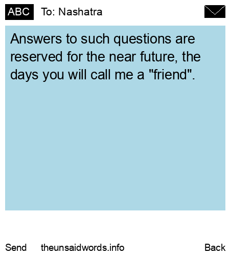 unsent message to Nashatra