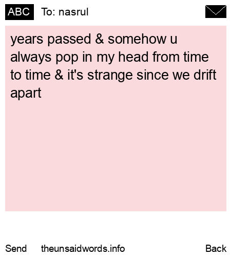 unsent message to nasrul