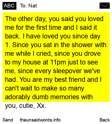 unsent message to Nat