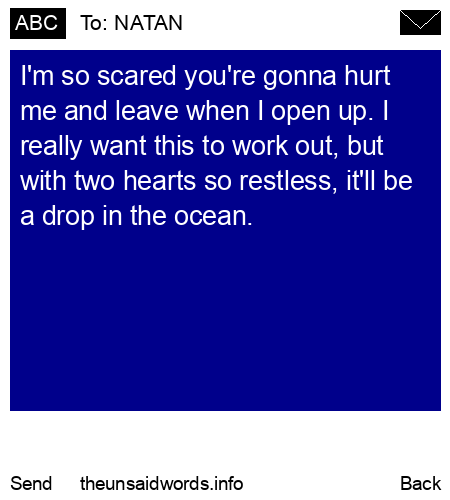 unsent message to NATAN