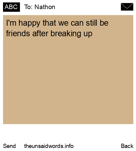 unsent message to Nathon