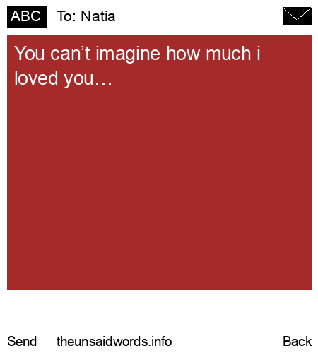 unsent message to Natia
