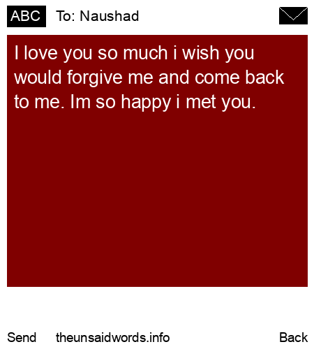 unsent message to Naushad
