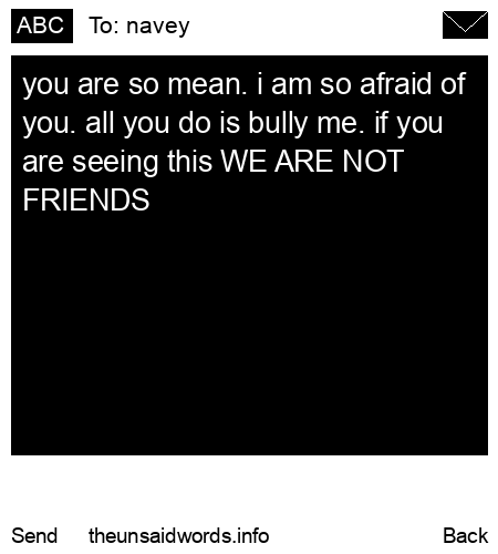 unsent message to navey