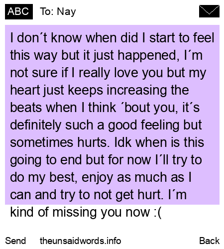 unsent message to Nay