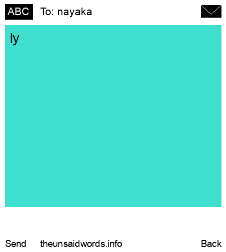 unsent message to nayaka