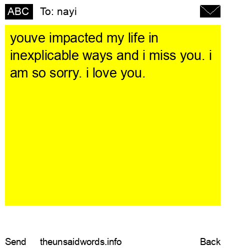 unsent message to nayi