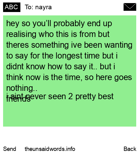 unsent message to nayra