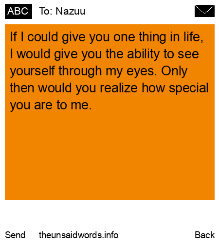 unsent message to Nazuu