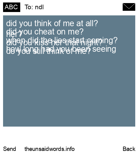 unsent message to ndl