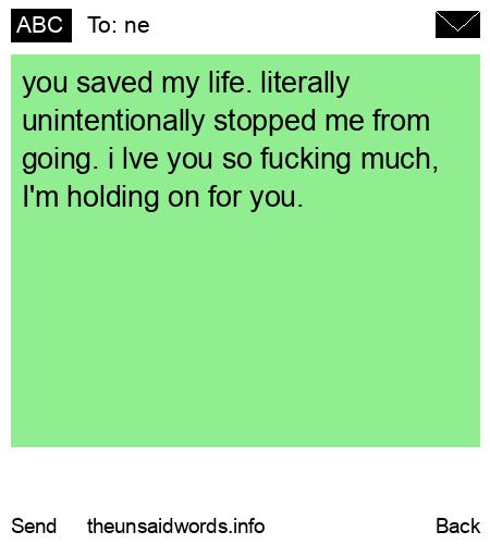 unsent message to ne