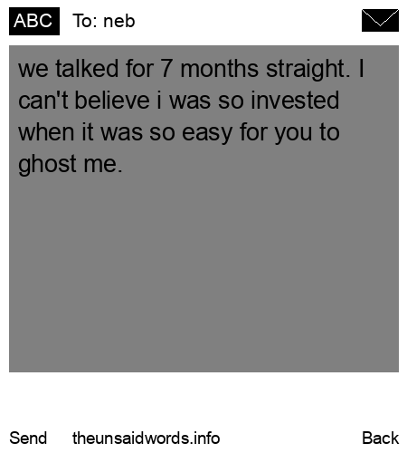 unsent message to neb