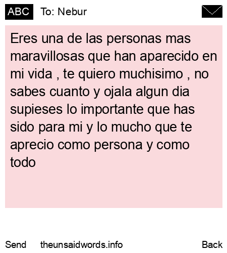 unsent message to Nebur