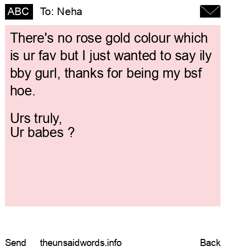 unsent message to Neha