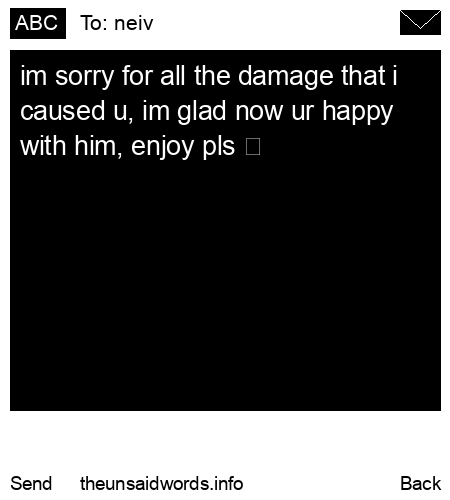 unsent message to neiv