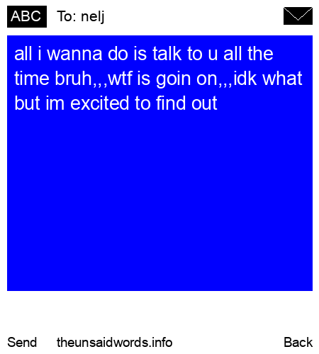 unsent message to nelj