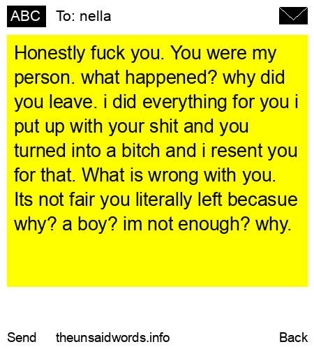 unsent message to nella