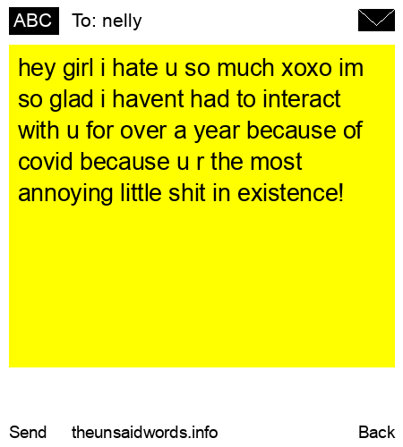 unsent message to nelly