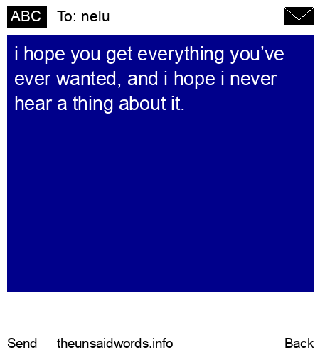 unsent message to nelu