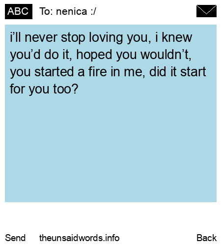 unsent message to nenica :/