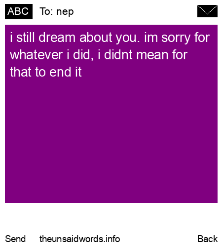 unsent message to nep