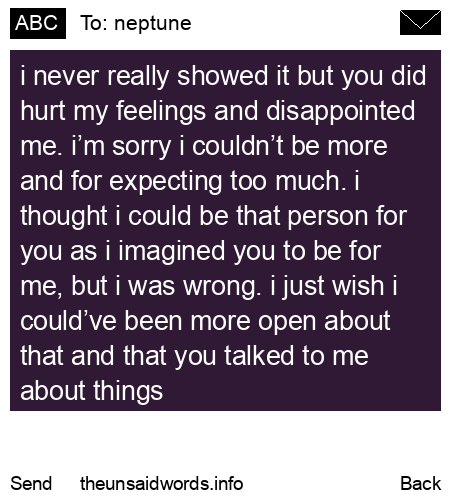 unsent message to neptune
