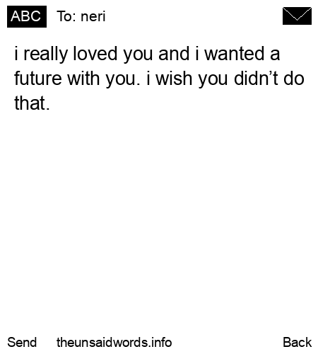 unsent message to neri