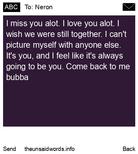 unsent message to Neron