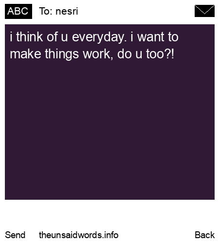 unsent message to nesri