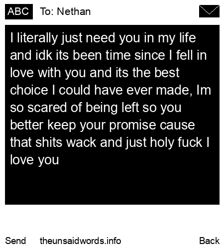 unsent message to Nethan