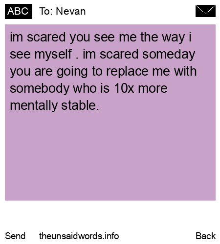 unsent message to Nevan