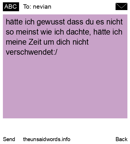 unsent message to nevian