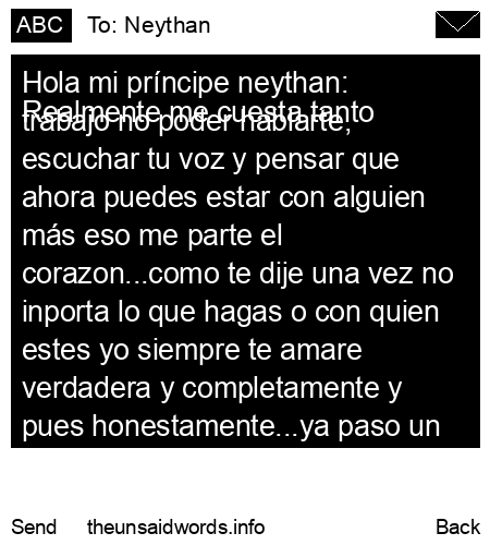 unsent message to Neythan